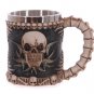 Collectibles Skull Viking Wine Mug Scary Cool Resin Stainless Steel Cups Home Decor Halloween gift