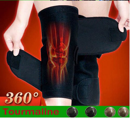 1 Pair Tourmaline selfheating kneepad Band Magnetic Therapy knee support Belt Massager