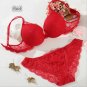 Women's sexy vintage lace bra set underwear 32 34 36 38 A B C cup