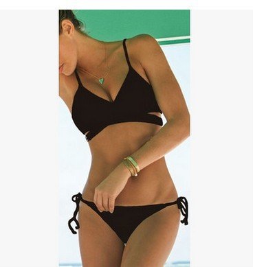 3 Colors women's V-neck Push Up Bikini Set Swimwear Beachwear Bathing suit XS S M L