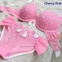 4 Color Women's Sexy lace Bra Set Lingerie Underwear plus size Push-Up Padded sleepwear