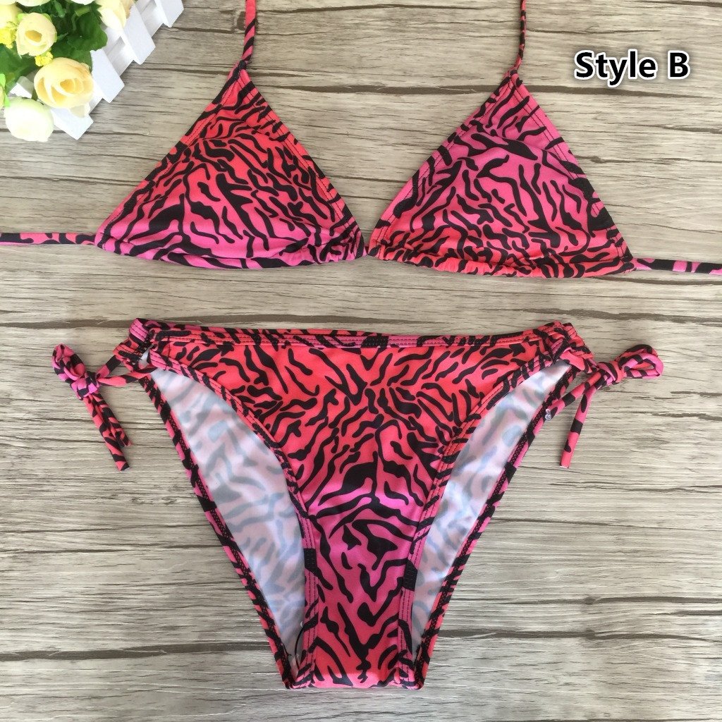 Women's bikini set swimwear bra+panties bathing suit beachwear S M L