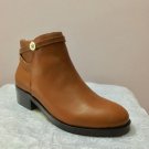 New women's 100% leather boots tory ankle boots shoes burch Brown Free shipping