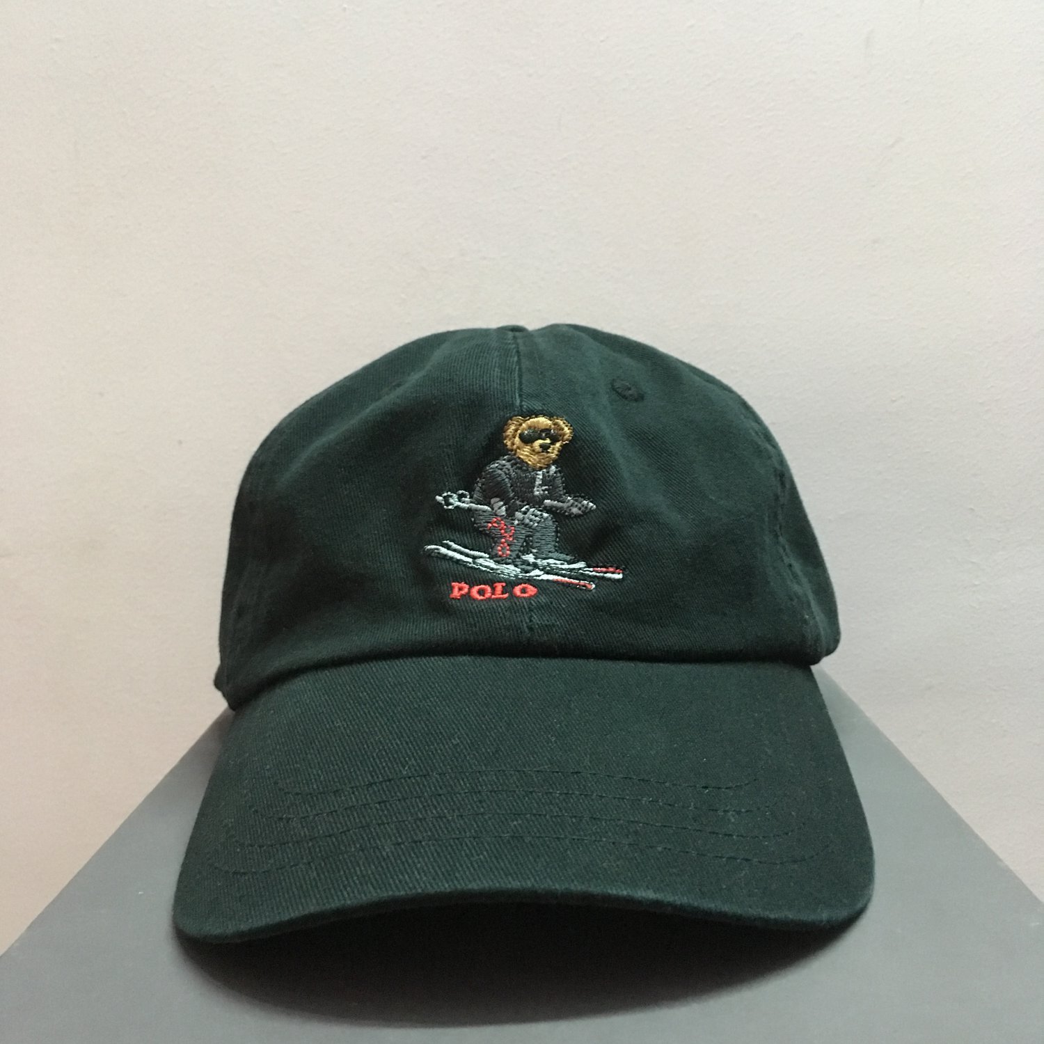 Unisex baseball Cap Dad hat black adjustable cap bear ski hat rl worldwide Free shipping