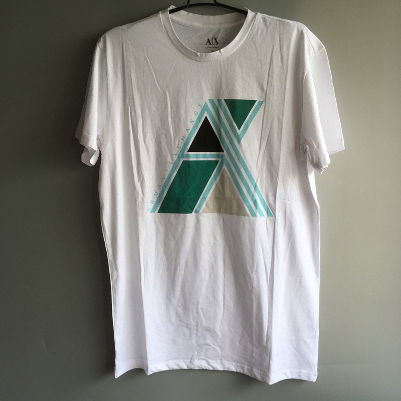 Free shipping men's cotton white ax Bf tee tank clothing pullovers W6armaniexchangedd#