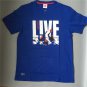 Men's casual short sleeve la coste tops vintage sport tank blue size L Free shipping