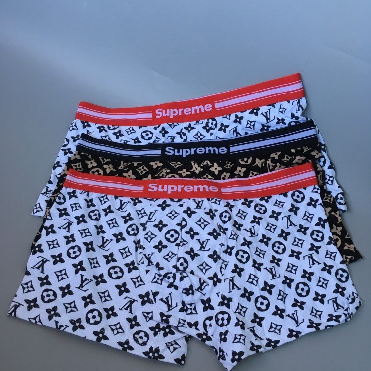 3pcs/lot Men's boxer underwears free shipping white black sleepwear lou isvitto nsup reme