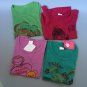 4pc/lot Kids short sleeve for children baby girls cotton Size L free shipping