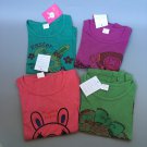 4pc/lot Kids short sleeve for children baby girls cotton Size L free shipping
