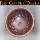Copper Round Sink With Drop Design