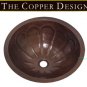 Round Copper Sink With Pumpkin Design
