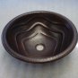 Round Copper Sink With Deep Star Design