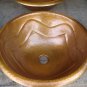 Round Copper Sink With Deep Star Design