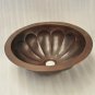 Round Copper Sink With Pumpkin Design