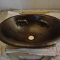 Oval Copper Sink With Bear Design
