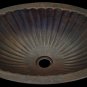 Oval copper Sink With Arrow Design