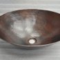 Oval Copper Vessel Sink Board Design
