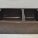 Copper Farmhouse Kitchen Sink 60/40