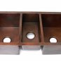 Copper Kitchen sink Triple Bowl