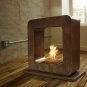 Copper Square Round Corners Fireplace Floor with burner