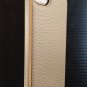 ADOPTED Leather Wrap Case iPhone 5 5s White w/ gold trim (NIB)