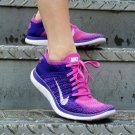 Nike Women's FLYKNIT Free 4.0 +2 RUN 2015 Running Shoes 100% Original Women's Running shoes