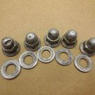 1994 Yamaha YZ125 Cylinder head cap nuts with steel washers 94 YZ 125