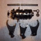 1985 Kawasaki KX125 shift drum forks cam assembly 85 KX 125