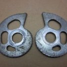 1984 Honda XR500R snail style rear wheel axle chain adjusters 84 XR500 XR 500 R