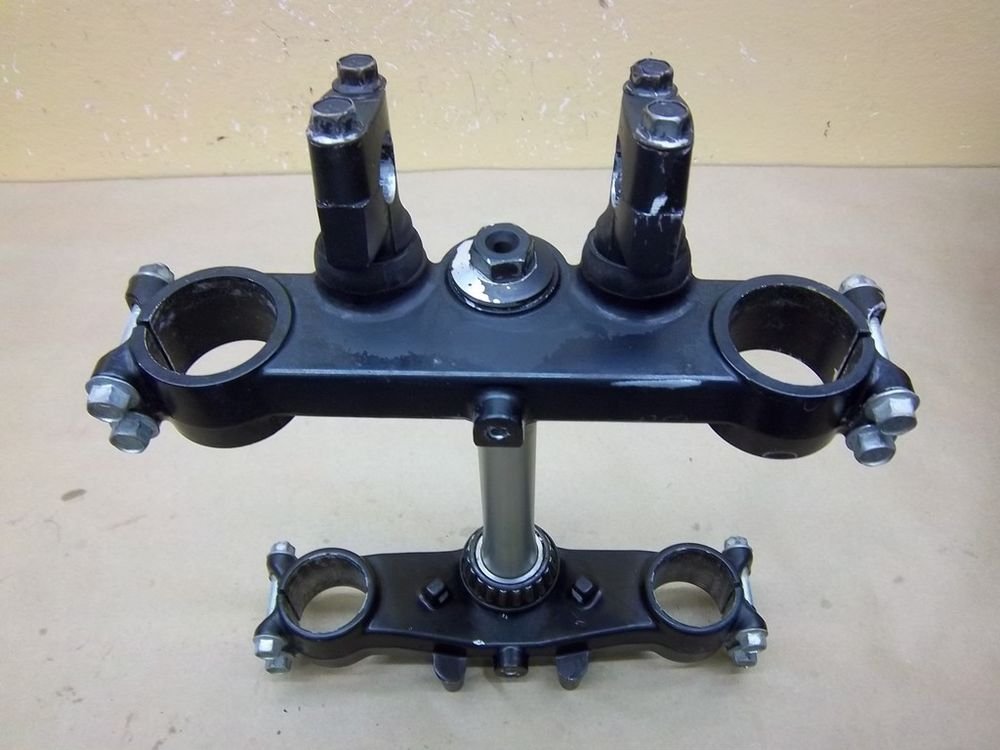 1985 Kawasaki KX500 triple tree trees handlebar bar clamps clamp 85 KX 500