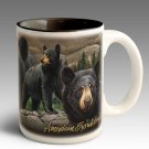 Black Bear Gift 15 Oz Stoneware Coffee Mug with Decorative Box