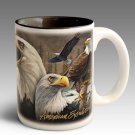 Bald Eagle Gift 15 Oz Stoneware Coffee Mug with Decorative Box