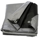 combo 6 pack 12x16 Silver/Black Waterproof Tarpaulin Canopy Tent, Boat, RV or Pool Cover
