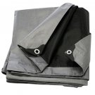 FREE shipping 10x12 Silver/Black 8 Mil Waterproof Tarp 10'x12'