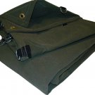 14X14 Custom OD Heavy Duty 12 / 18 Ounce Canvas Tarp with D-Rings & Grommets