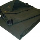 12x14 Custom OD Heavy Duty 12 / 18 Ounce Canvas Tarp with D-Rings & Grommets