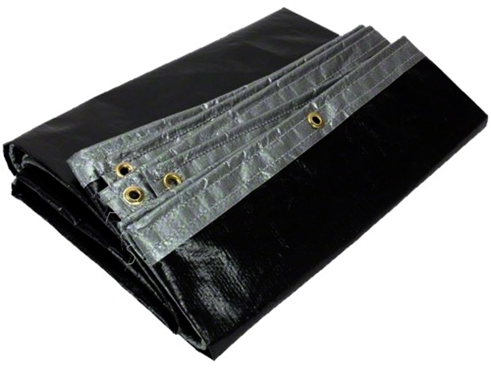 40x80 Silver Black Super Duty Tarps - Made in USA 40'x80' UV Hay Tarp