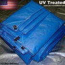 40x50 Super  Blue Super Duty Tarps - Made in USA 40'x50' UV Hay Tarp