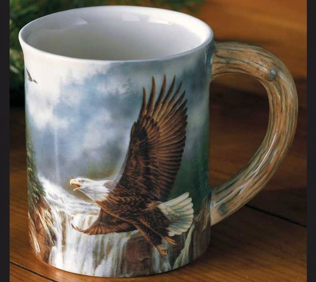 Bald Eagle Sculpted Coffee Mug