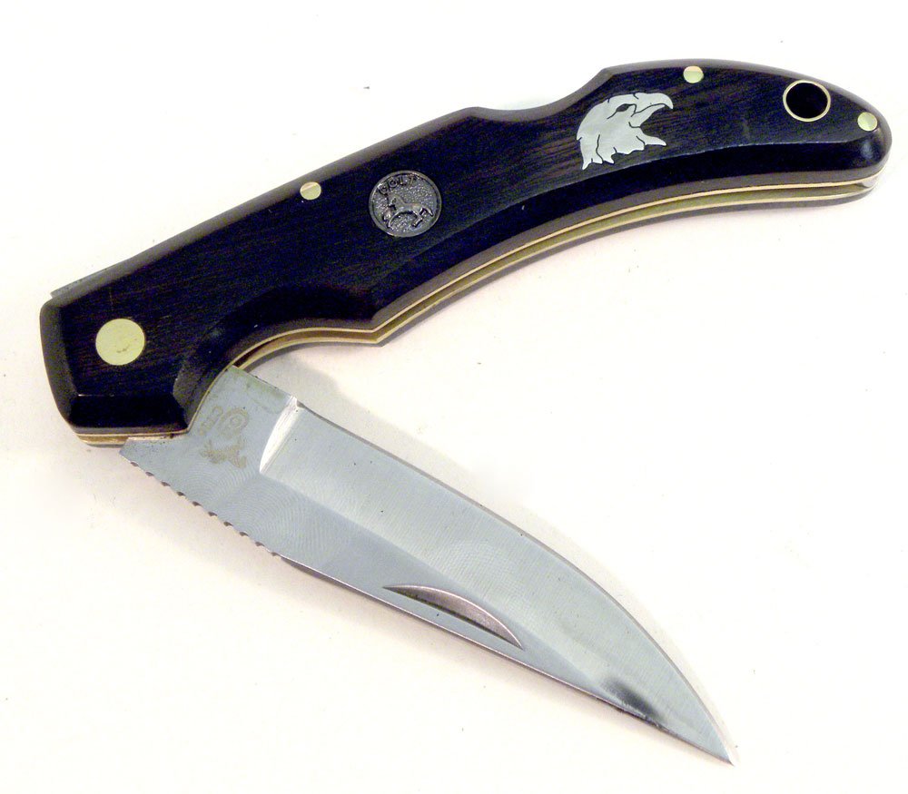 Colt With Sheath Pocket Knife - Eagle
