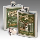 Whitetail Deer 8oz Vintage Sign Flask