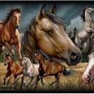 American Mustang Collage Series Tempered Glass Cutting Board