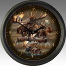 Moose Collage 16-inch Wall Clock