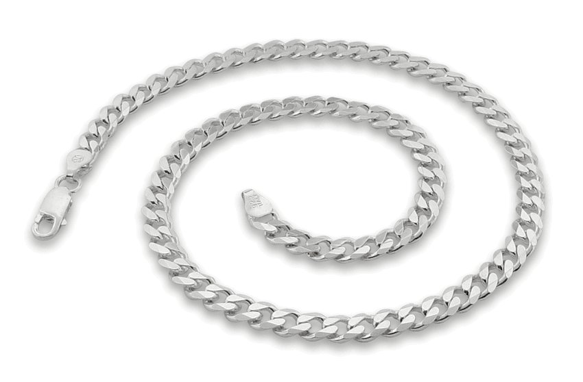 5.6mm 16" Sterling Silver Curb Chain