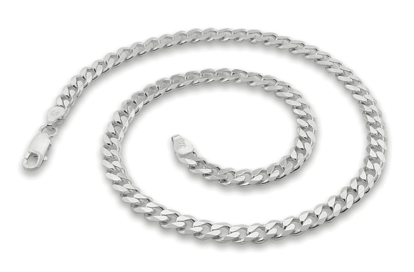 5.6mm 18" Sterling Silver Curb Chain