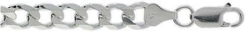 12.9mm 30" Sterling Silver Curb Chain