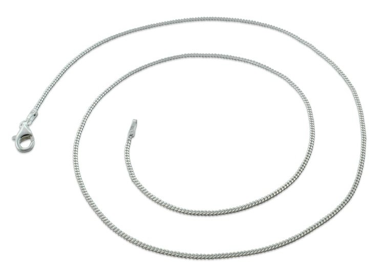 1.2mm 16" Sterling Silver Curb Chain