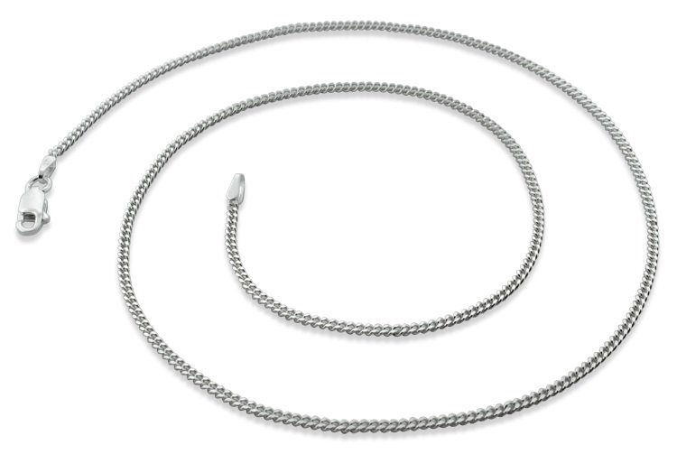 1.8mm 18" Sterling Silver Curb Chain