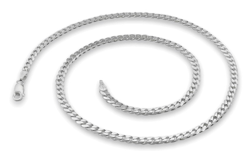 3.8mm 22" Sterling Silver Curb Chain