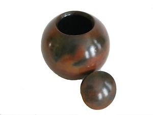 Ethiopian Clay Container &acirc;�� For Storing Items - Decoration Piece - Two Colored